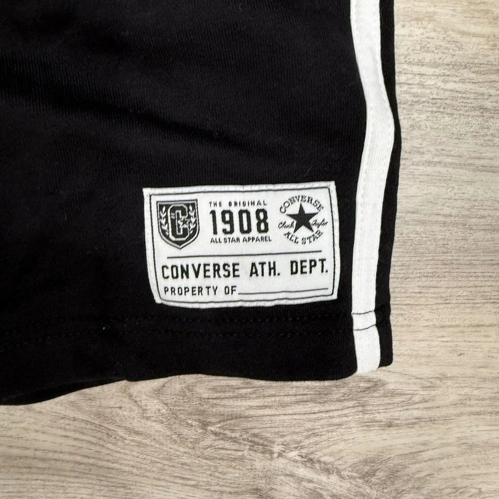 Converse Kids Black Athletic Dept‎ 1908 Track Shorts Size S 8-10 Years NEW